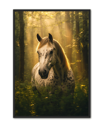 Hest Plakat 18 Elegant Skovmagi