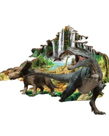 Hul   Væggen Wallsticker  Dinosauerne På Vej Ind På Værelset