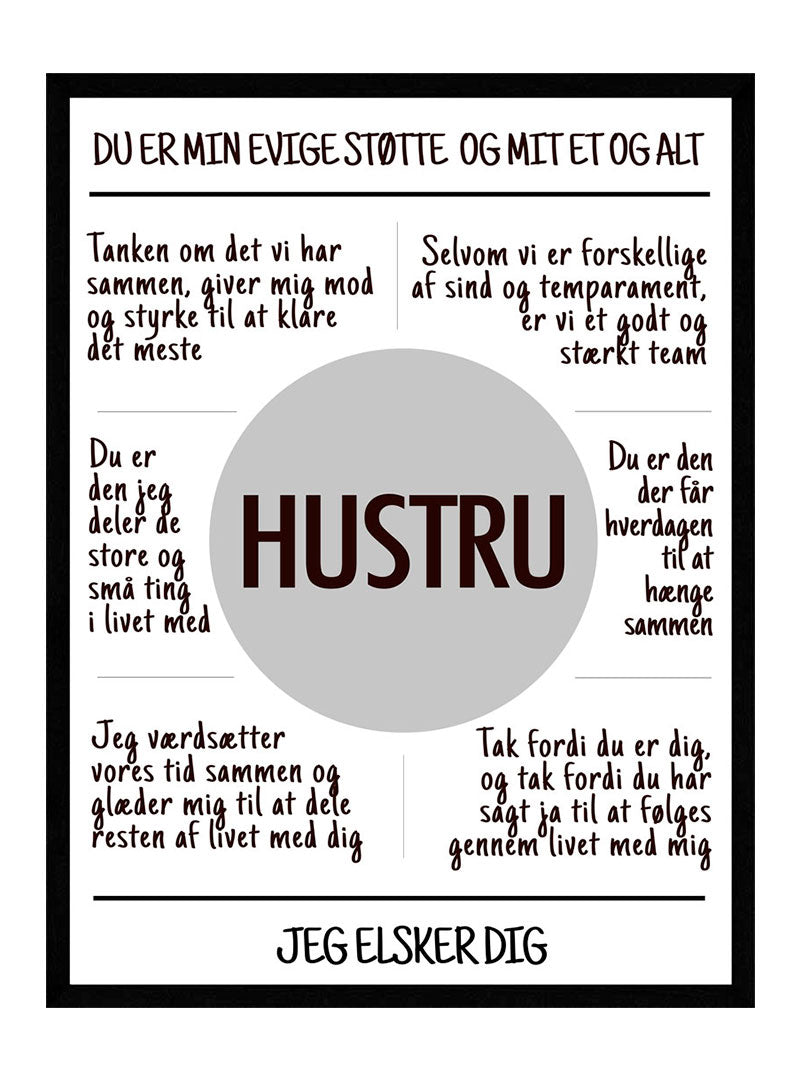 Hustru Plakat