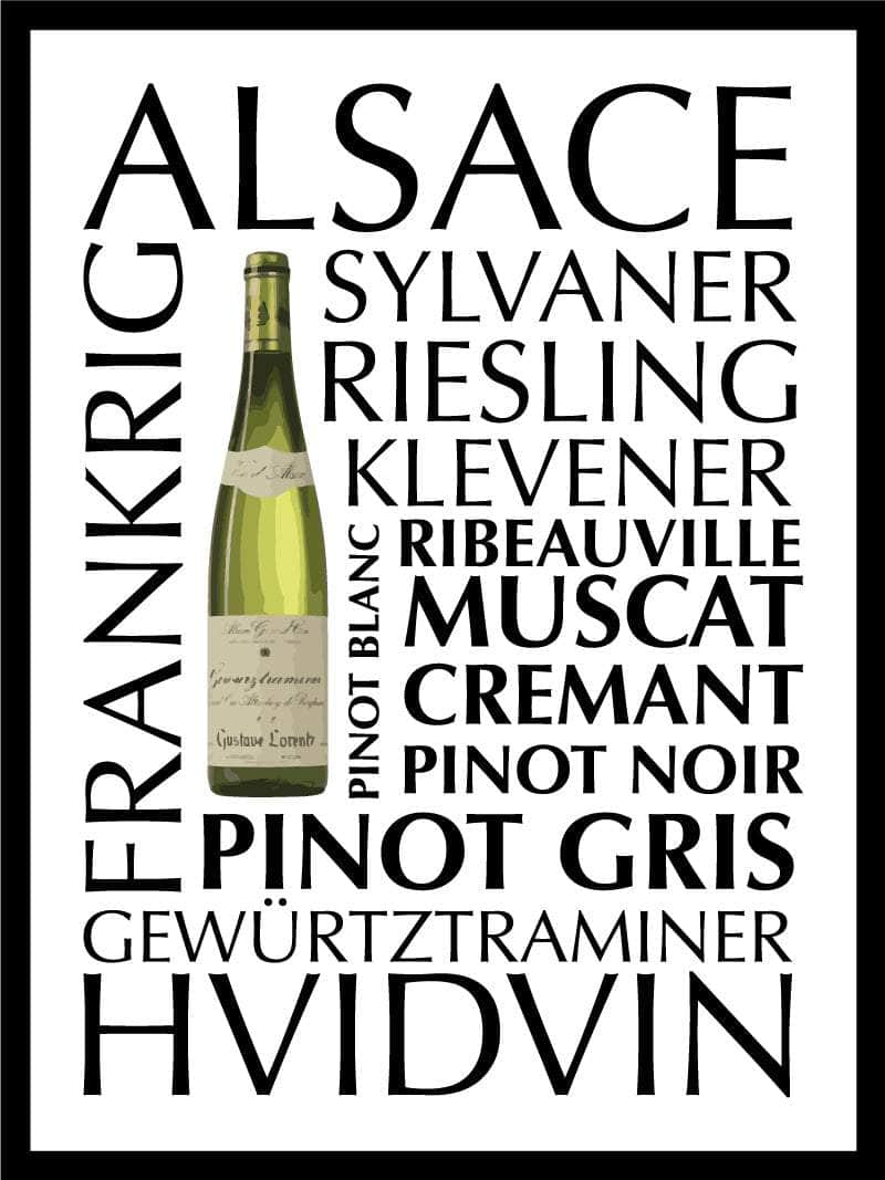 Hvidvin Plakat Alsace