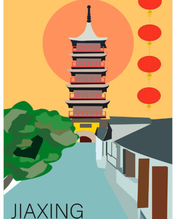 Jiaxing City Af Justesen Plakater