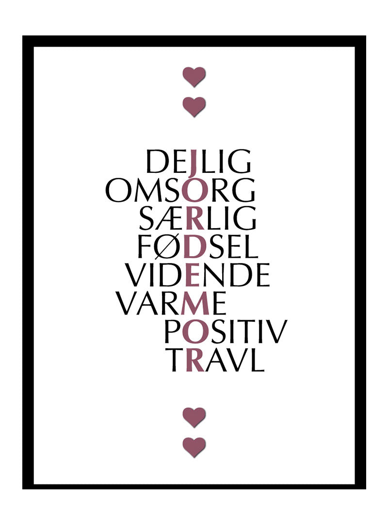 Jordemoder Citat Plakat