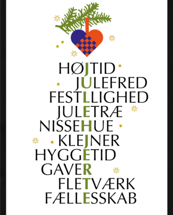 Julehjerte Citat Juleplakat