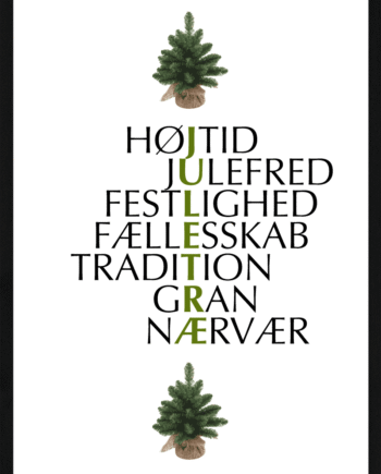 Juletræ Citat Juleplakat