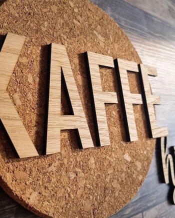 Kaffe Skilt   Træ           Hjørnet