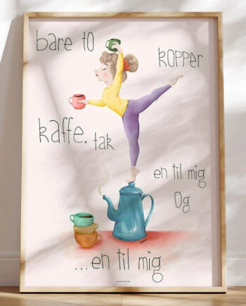Kaffeplakat Bare To Kopper Kaffe