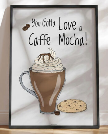 Kaffeplakat Caffe Mocha