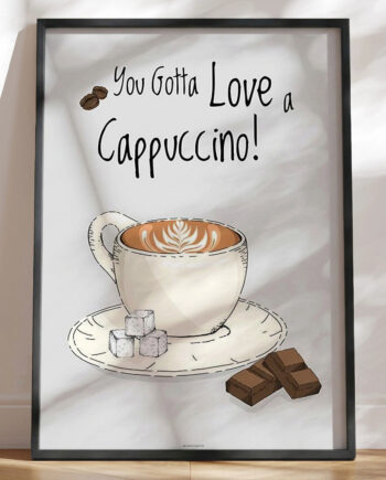 Kaffeplakat Cappuccino