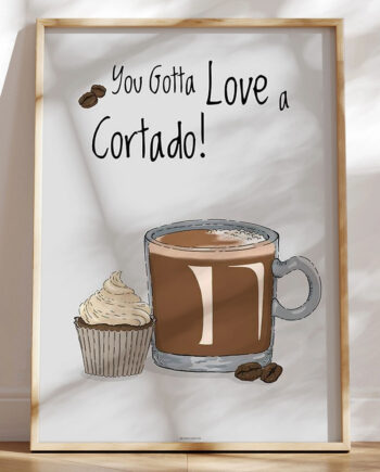 Kaffeplakat Cortado
