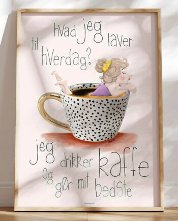 Kaffeplakat Gør Mit Bedste