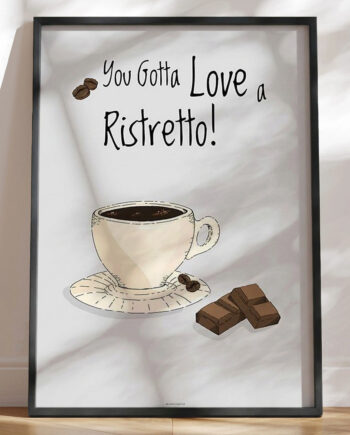 Kaffeplakat Ristretto