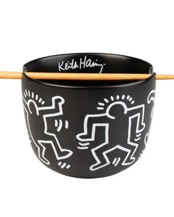 Keith Haring Ramen Bowl With Chopsticks