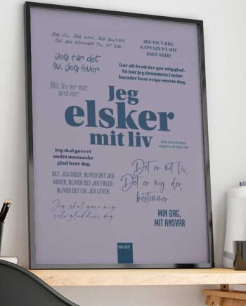 Kim Boye-citatplakat Lilla 21   29    A4  Kr  199 -