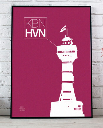 København-plakat Med Zoo-tårnet  Bordeaux  21   29    A4  Kr  199 -