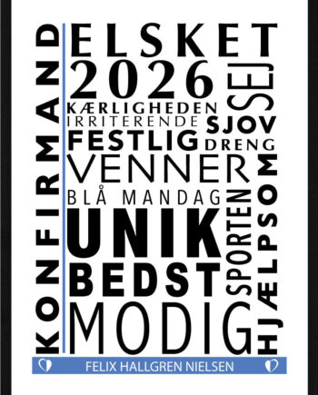 Konfirmand Citat Plakat Dreng