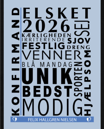 Konfirmand Citat Plakat Dreng