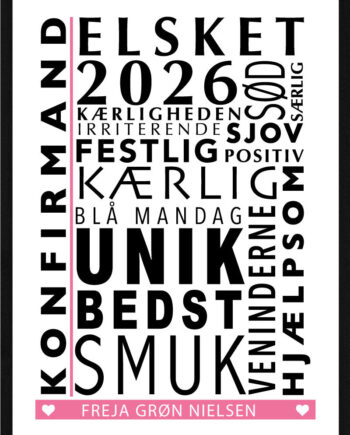 Konfirmand Citat Plakat Pige