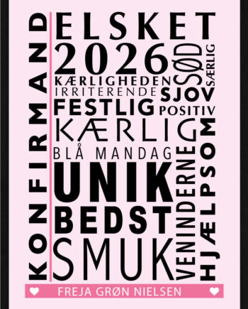 Konfirmand Citat Plakat Pige