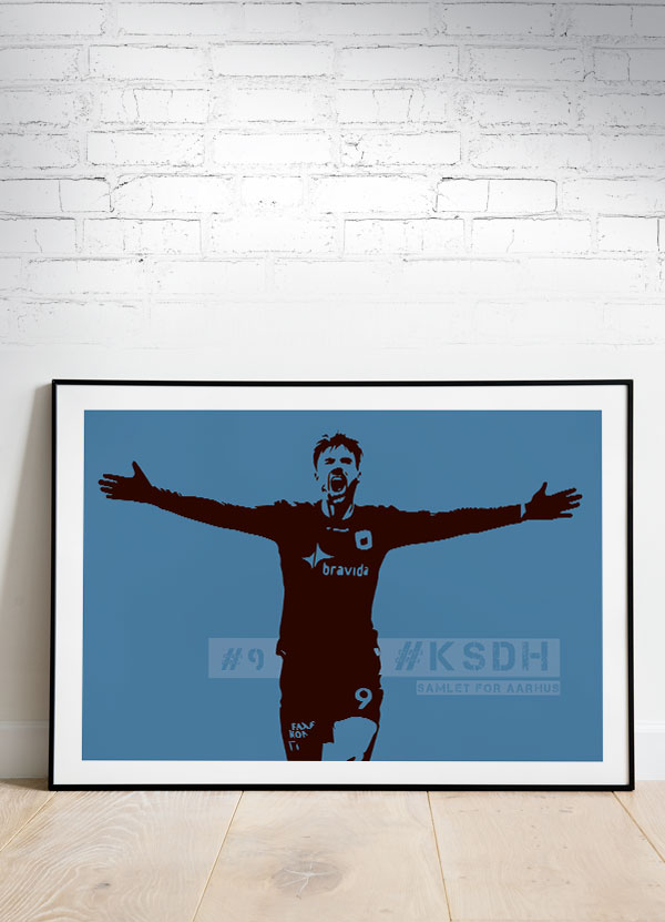 Ksdh Agf-plakat Nr Vandret Blå 29 21 Cm A4 Kr 199 -