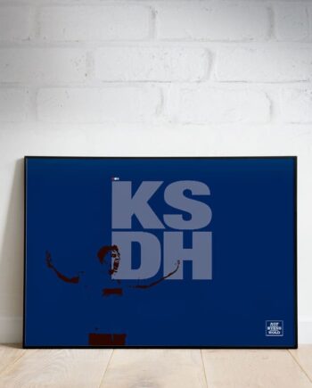 Ksdh-plakat Byens Hold Jubel-blå 29     21 Cm  A4  Kr  199 -