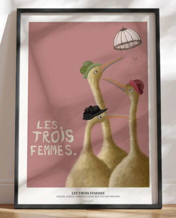 Kunstplakat Les Trois Femmes