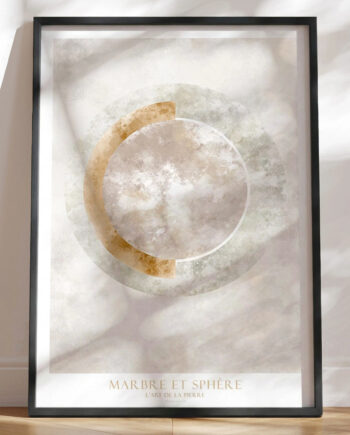Kunstplakat Marbre Et Sphere
