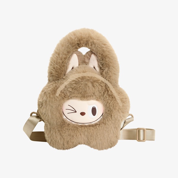 Labubu: The Monsters Classic Series: Brown Plush Flower Bag