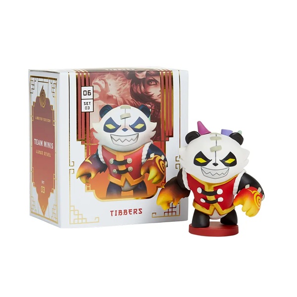 League Of Legends Collectible Figure Set 03: Lunar Revel Team Minis Panda Tibbers  Limited Edition