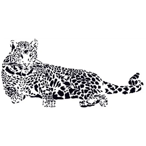 Leopard Wallsticker 110x52cm