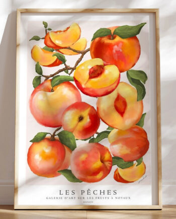 Les Pãªches Kunstplakat Med Ferskner