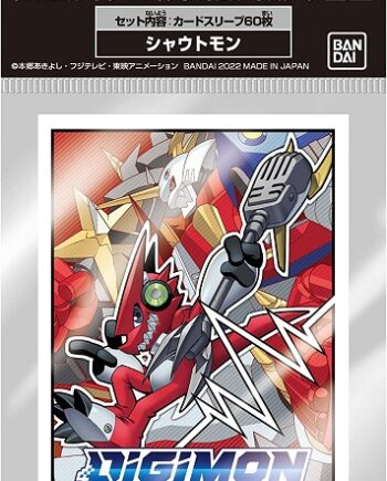 60 Lommer  Digimon Card Game Shoutmon Deck Protector Sleeves