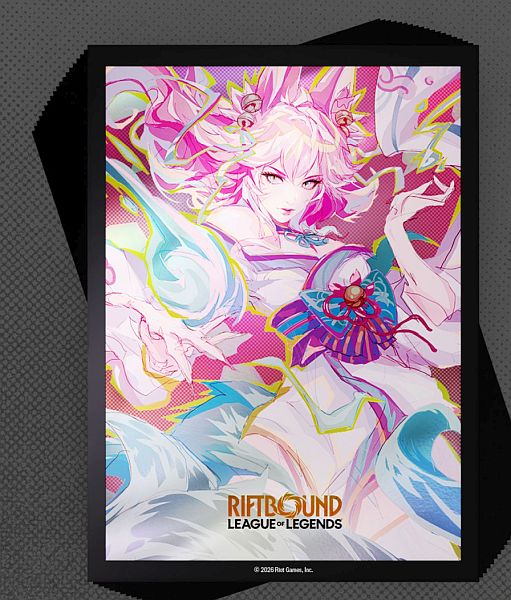 100 Lommer Riftbound: League Of Legends Tcg: Set 02: Spiritforged : Spirit Blossom Ahri Deck Protector Art Sleeves