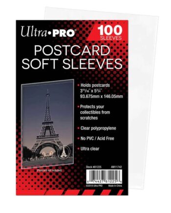 100 Lommer Ultra Pro  -11 16 Quot     -    Quot  Postcard Soft Sleeves  Clear Transparent Gennemsigtig  Sleeves   81225