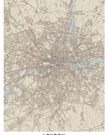 London Kort Af Illux