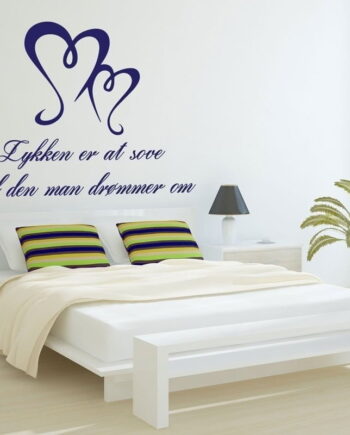 Lykken Er At Sove Wallsticker