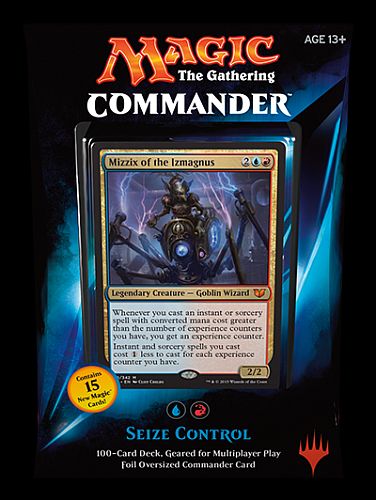 Magic Commander 2015  Edh  Multiplayer Deck Bl 195 165 -  195 184  : Seize Control 100 Kort 15 Nye Kort