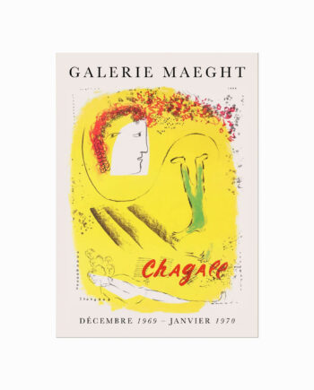 Marc Chargall  Exhibition Poster  Yellow