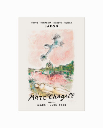 Marc Chagall  Gravure 03  Vue De Notre-dame
