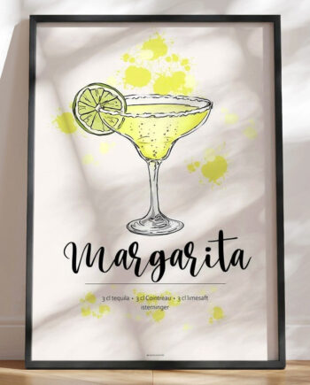Margarita Opskrift Plakat