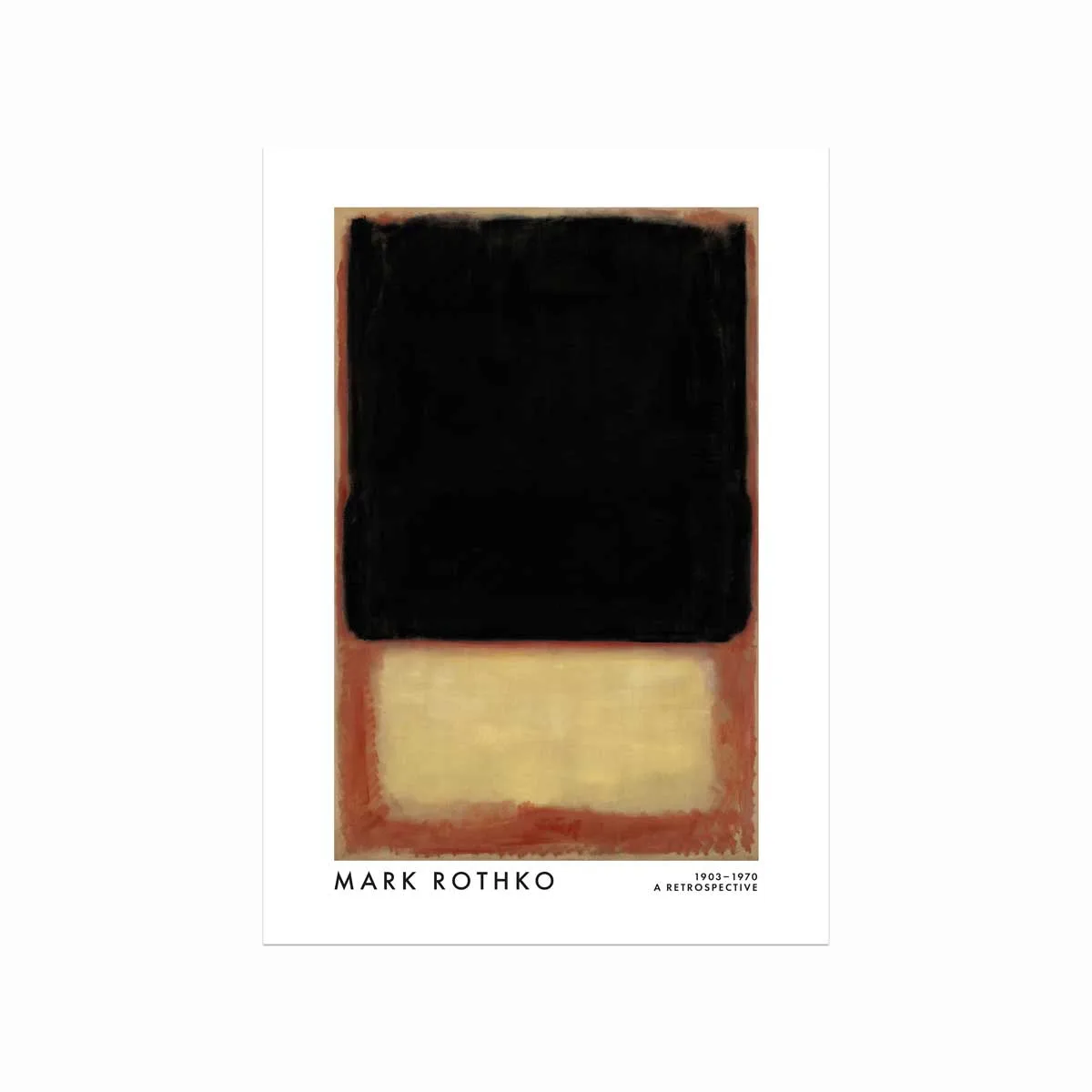 Mark Rothko Plakat Dark Beige Orange