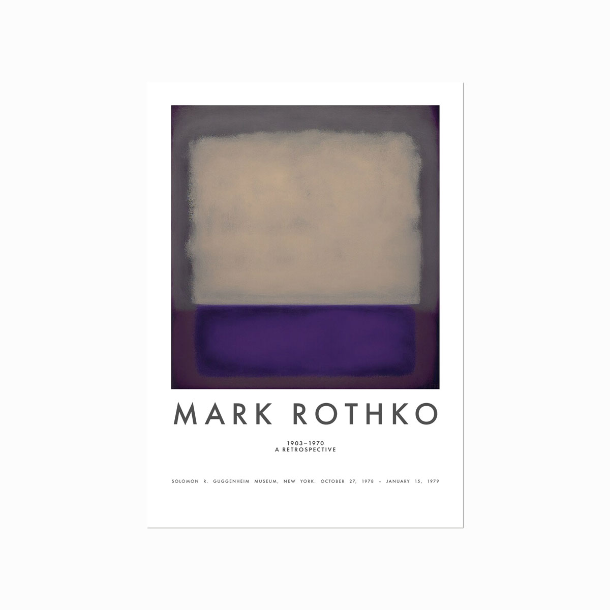 Mark Rothko Plakat Violet Grey