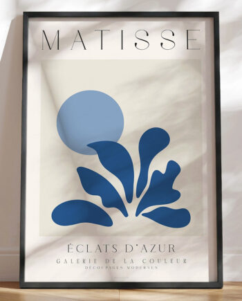 Matisse Plakat Blå Eclats   Azur