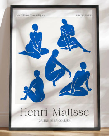 Matisse Plakat Blå Femmes Assises