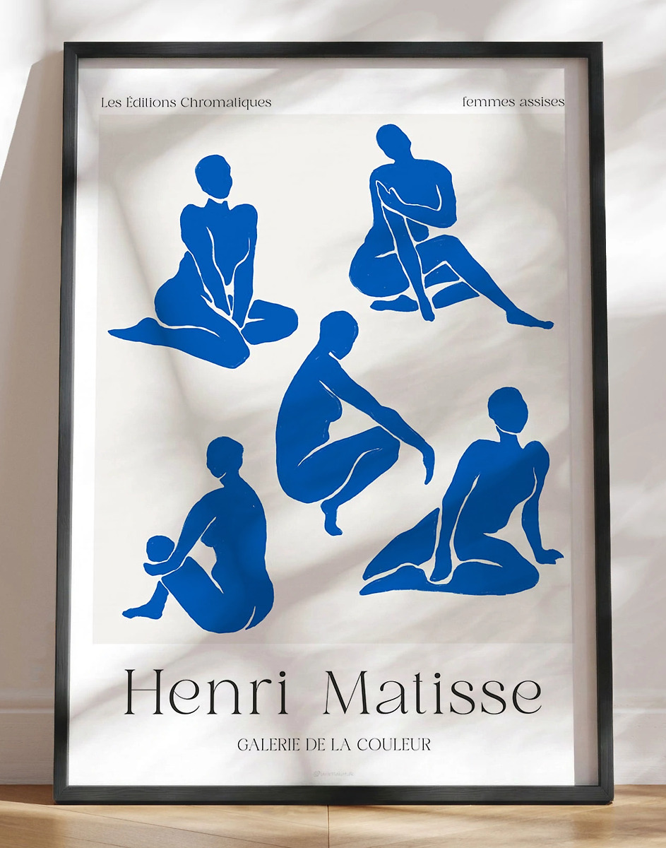 Matisse Plakat Blå Femmes Assises