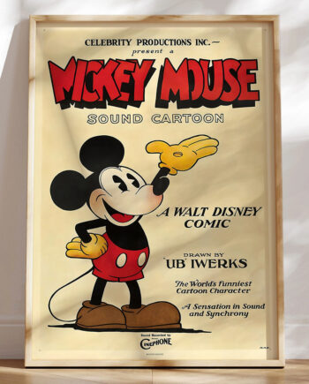 Mickey Mouse Promotion Poster Fra 1928