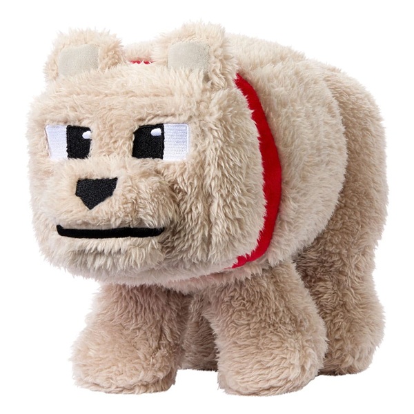 Minecraft Dennis The Wolf Plush Figure 20cm