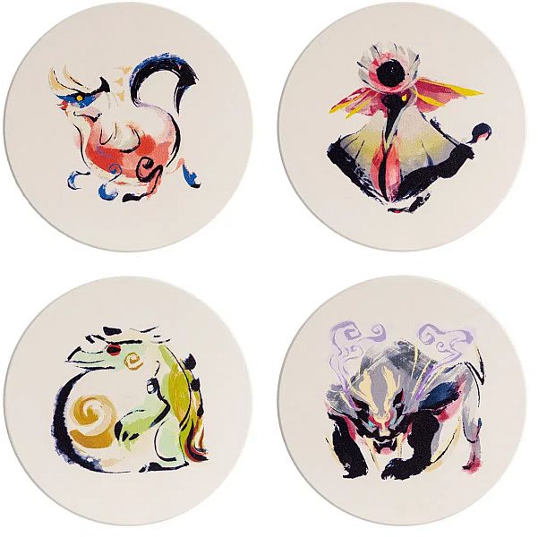 Monster Hunter: Rise Ceramic Coasters: Monster Icons   -pack