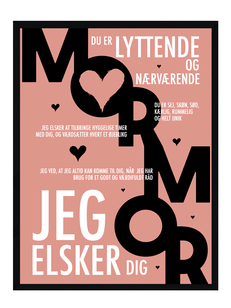 Mormor Plakat Personlig Plakat