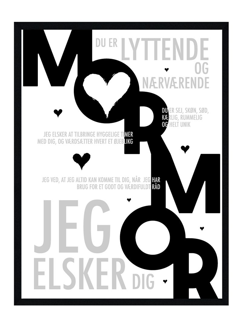 Mormor Plakat Personlig Plakat