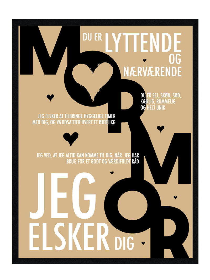 Mormor Plakat Personlig Plakat